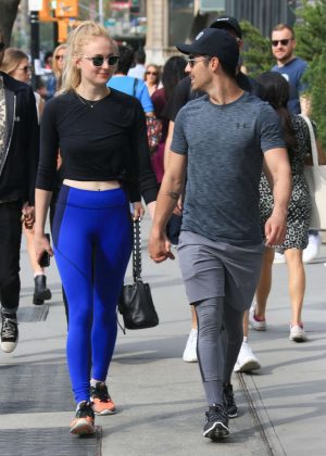 Sophie Turner with Joe Jonas out in New York City